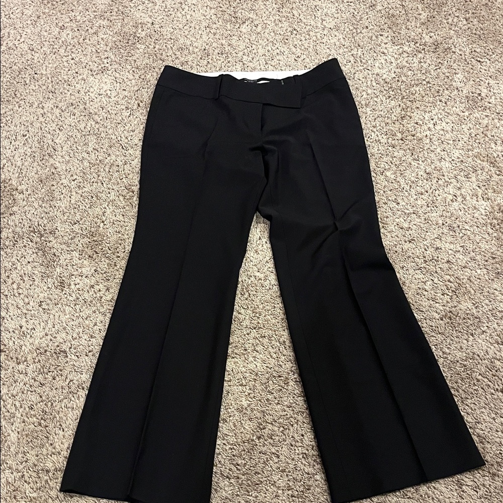 Ann Taylor Classic Black Straight Leg Trousers